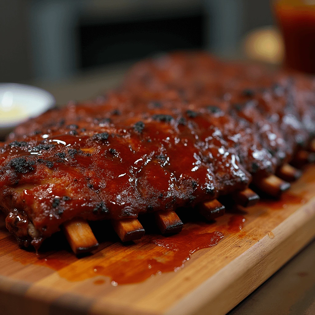 Best pellet smoker ribs recipe with BBQ glaze