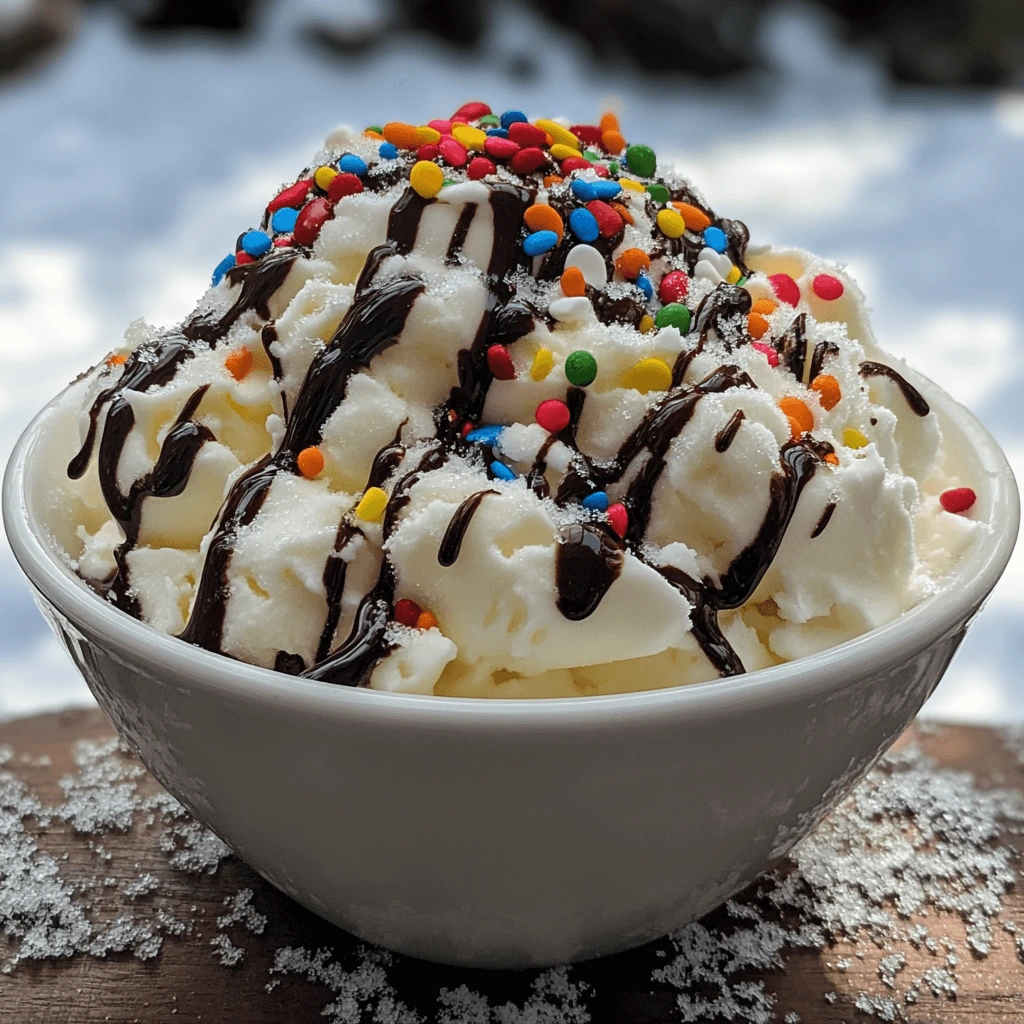 Fresh snow cream made from clean snow - Is snow cream safe to eat?