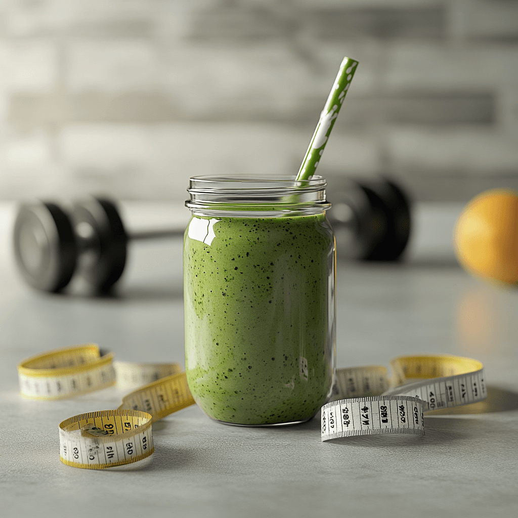 protein smoothies in mason jar with berries and chia