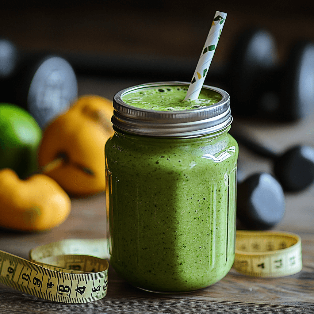 protein smoothies in mason jar with berries and chia