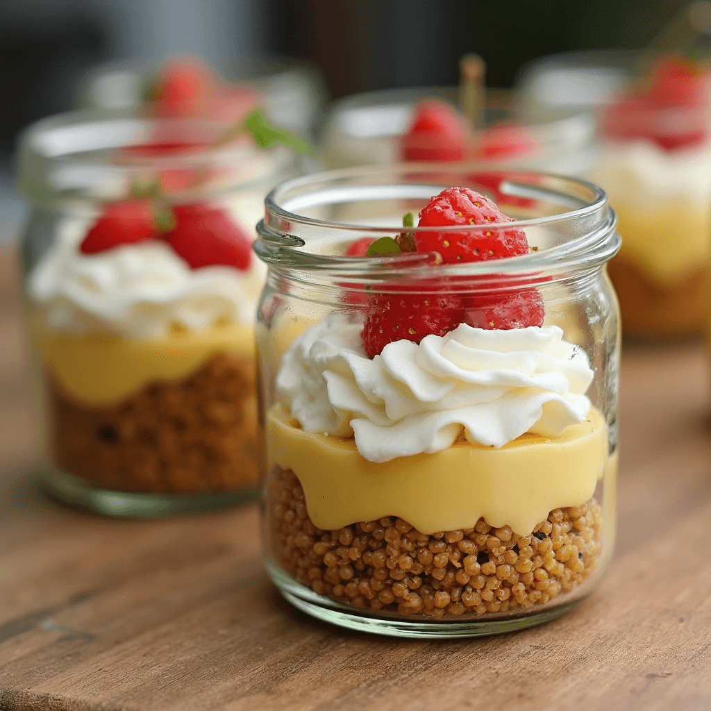 heaven on earth cake in glass trifle